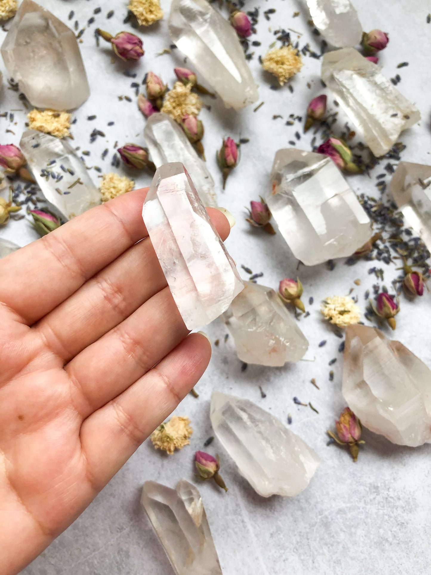 Natural Himalayan quartz specimen