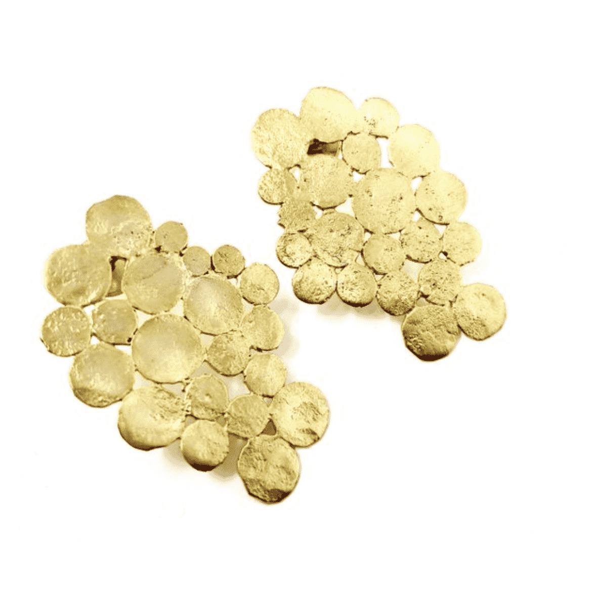 Gold dot coloured earring