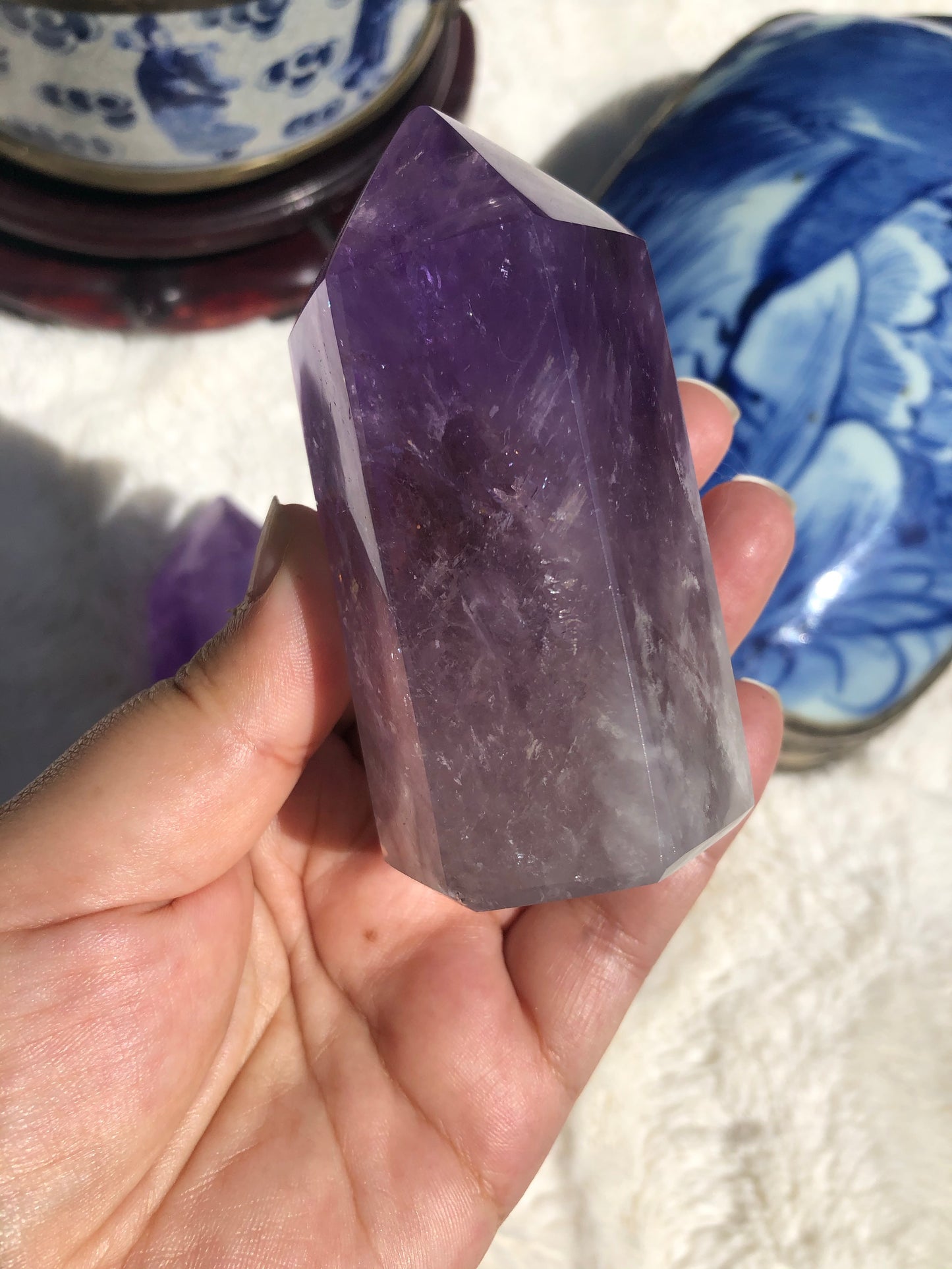 Polished Amethyst Points, Extra Grade