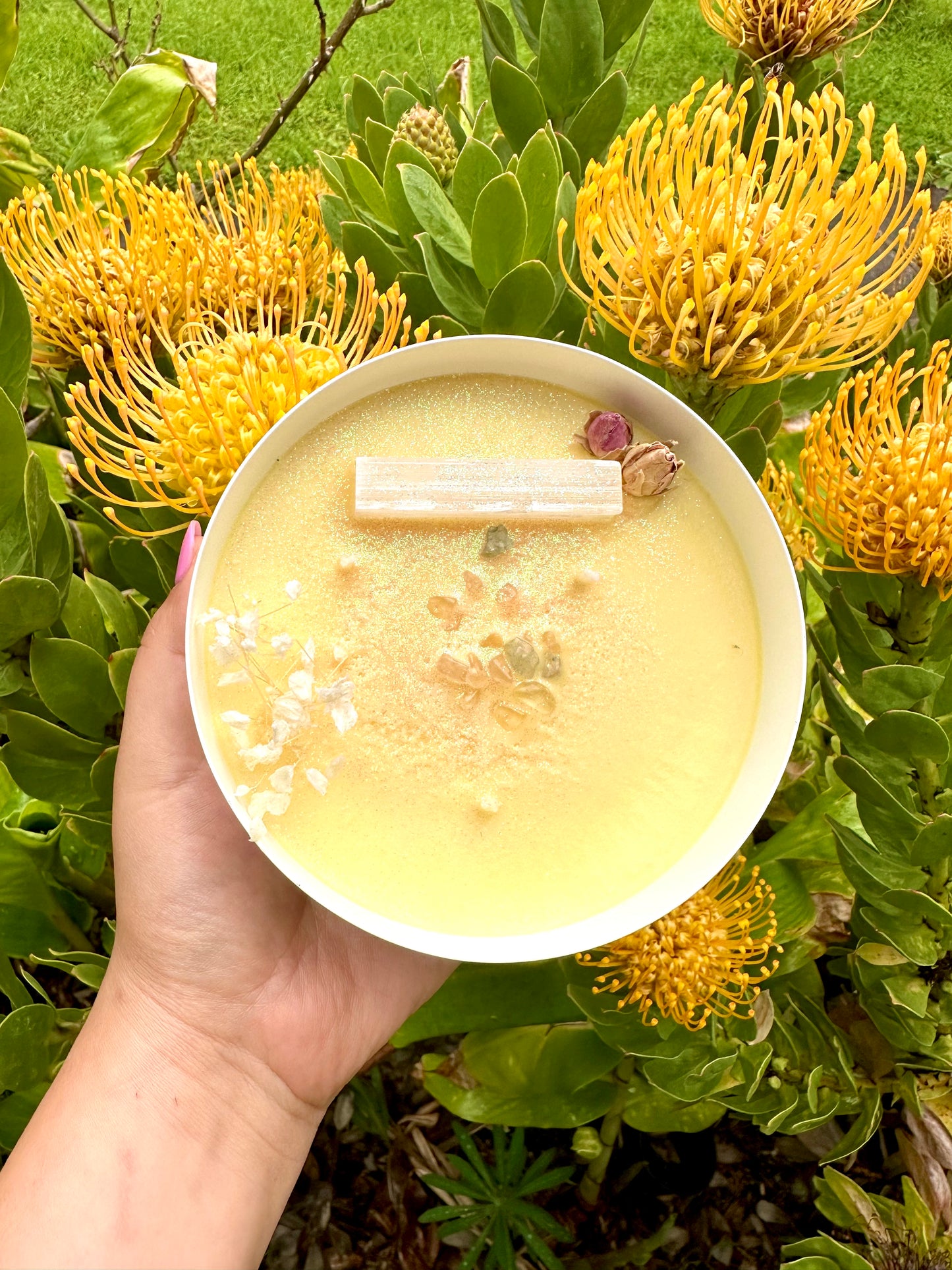 Energise, Scented Crystal Candle.