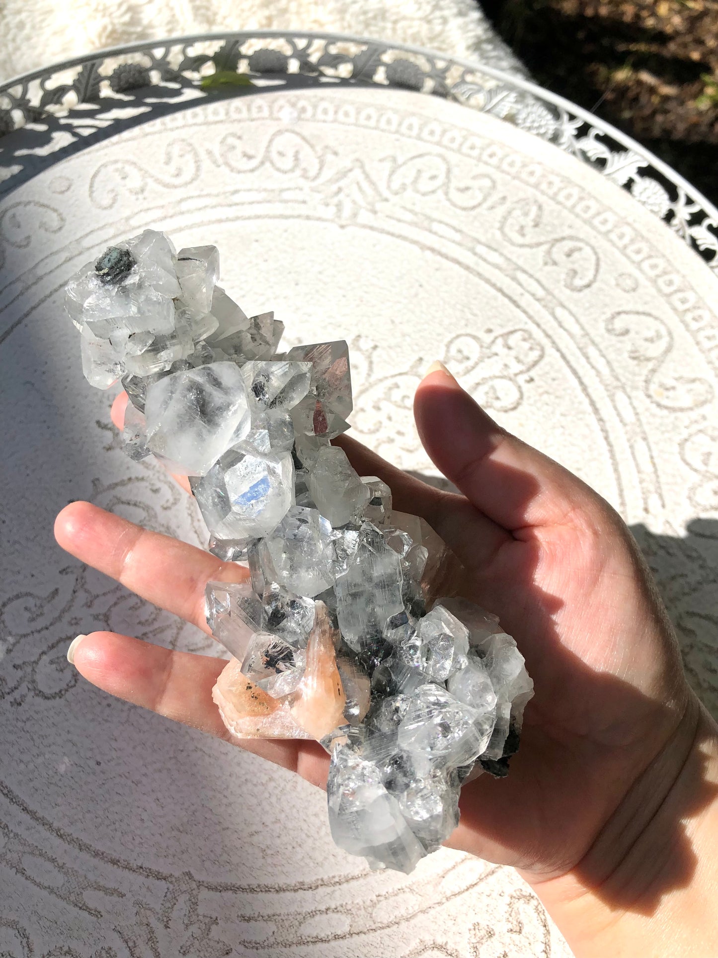 Apophysllite crystal specimen