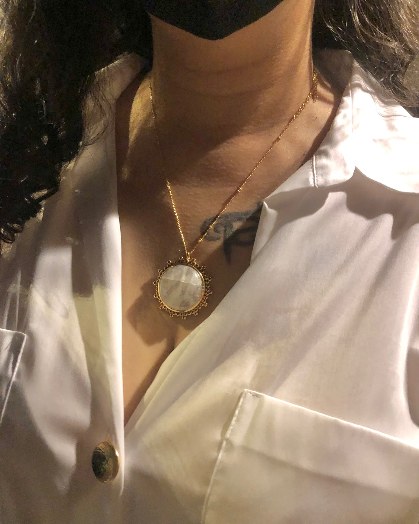 Moony Rainbow Moonstone Pendant