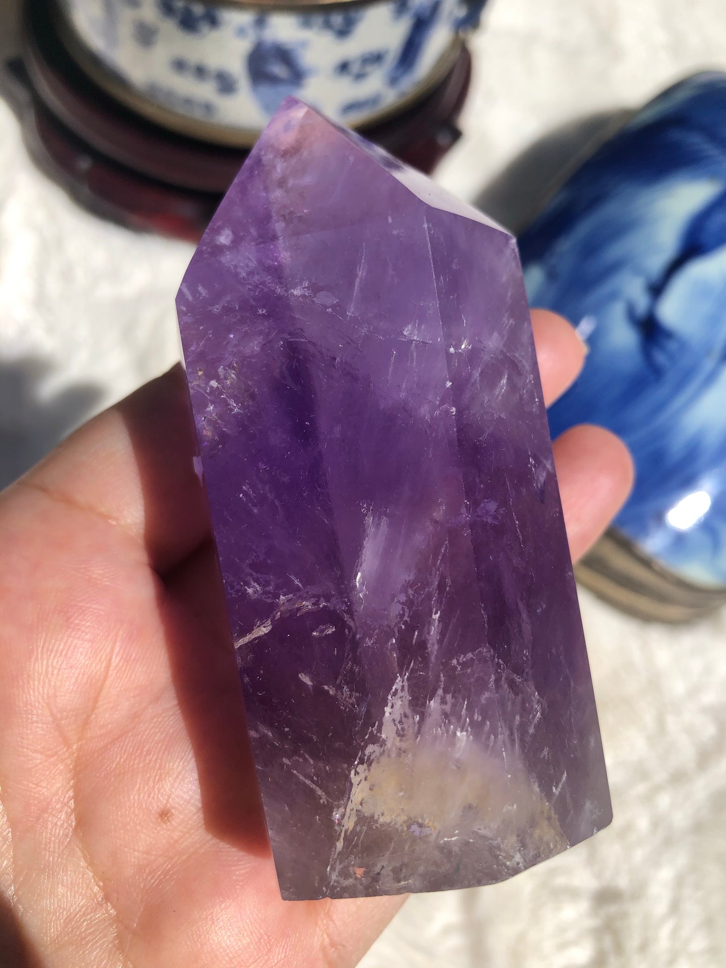 Polished Amethyst Points, Extra Grade